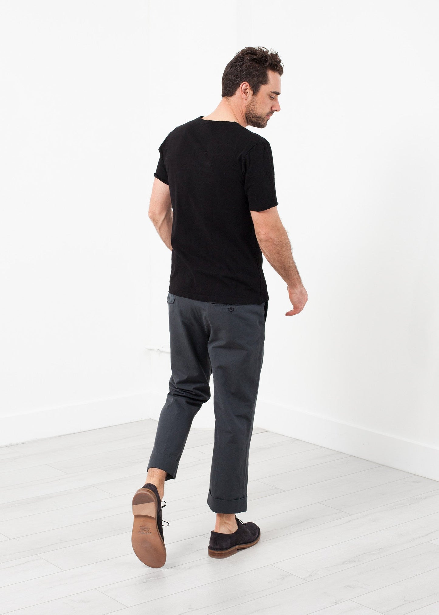 Flat Front Cuffed Trouser