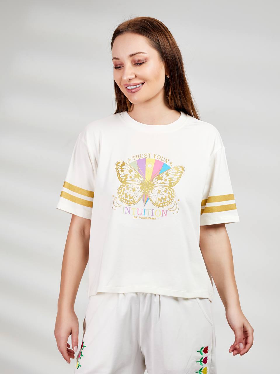 Butterfly cotton T-shirt