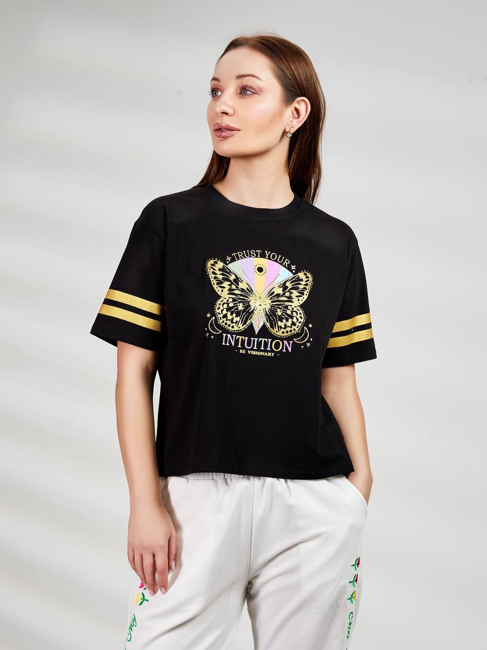 Butterfly cotton T-shirt