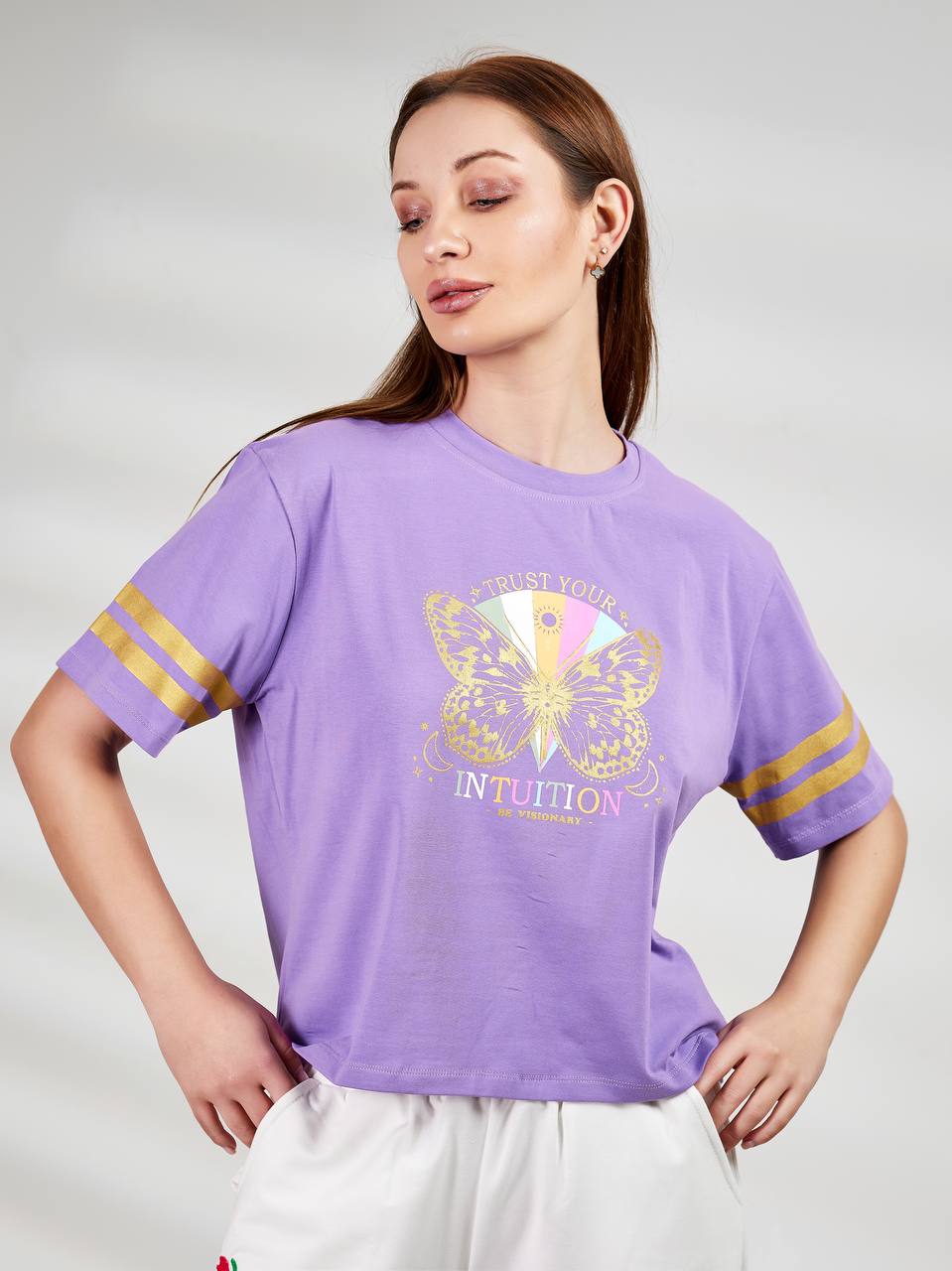 Butterfly cotton T-shirt