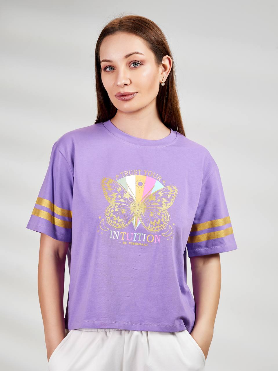 Butterfly cotton T-shirt