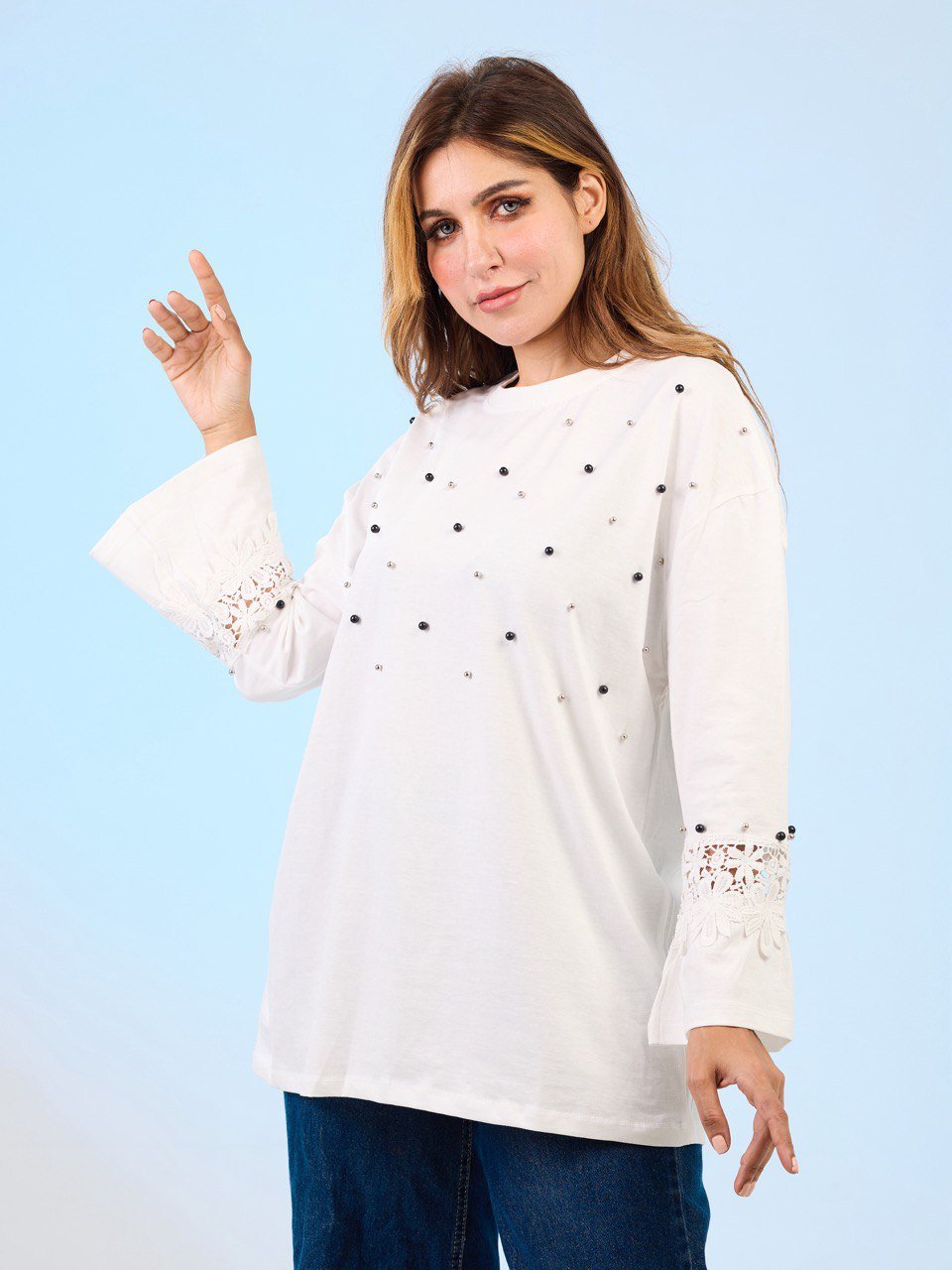 Lulu cotton T-shirt - Ash Fashions