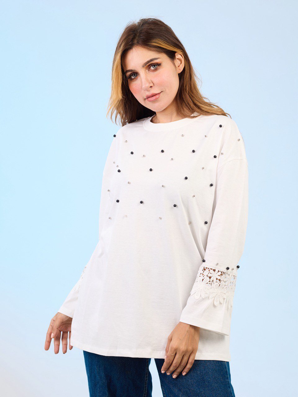 Lulu cotton T-shirt - Ash Fashions